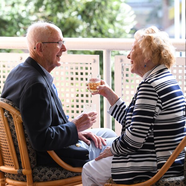 Residents enjoying retirement living at Dougherty Apartments